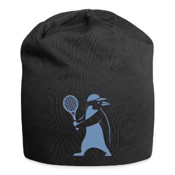Minimalist Penguin Tennis Backhand Player - Jersey Beanie - black - Front