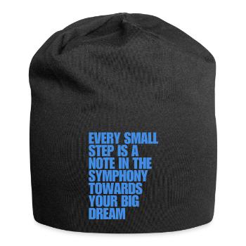 Conception de citation symphonique inspirante - Bonnet en jersey - noir - Devant