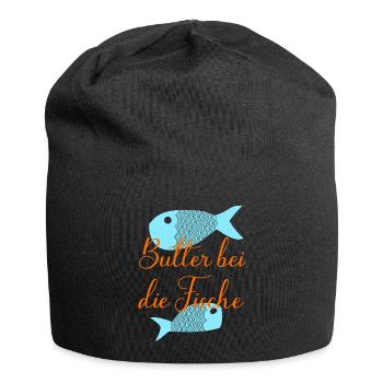 Allons au fond des choses - Bonnet en jersey - noir - Devant