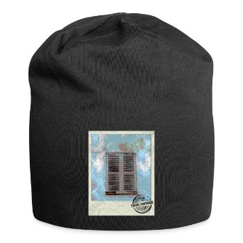 Weathered windows in the southern style - Jersey Beanie - black - Front