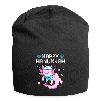 Hanukah Chanukkah Hanukkah - Jersey-Beanie - Schwarz - Vorne