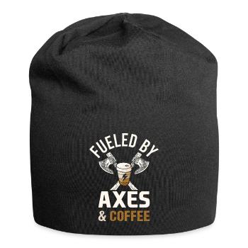 Viking Mythologie Walhalla Krieger Axt Sprüche - Jersey-Beanie - Schwarz - Vorne