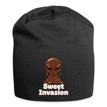 Sweet Invasion Alien Chocolate - Jersey-Beanie - Schwarz - Vorne