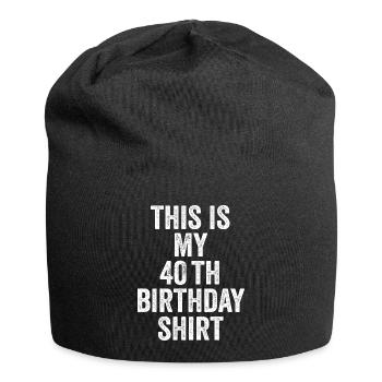 40th Anniversary 40th Anniversary Gift - 40th Anniversary Gift - Jersey Beanie - black - Front