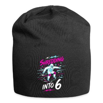 Shredding Into 6 Yeti Skater - Jersey Beanie - black - Front