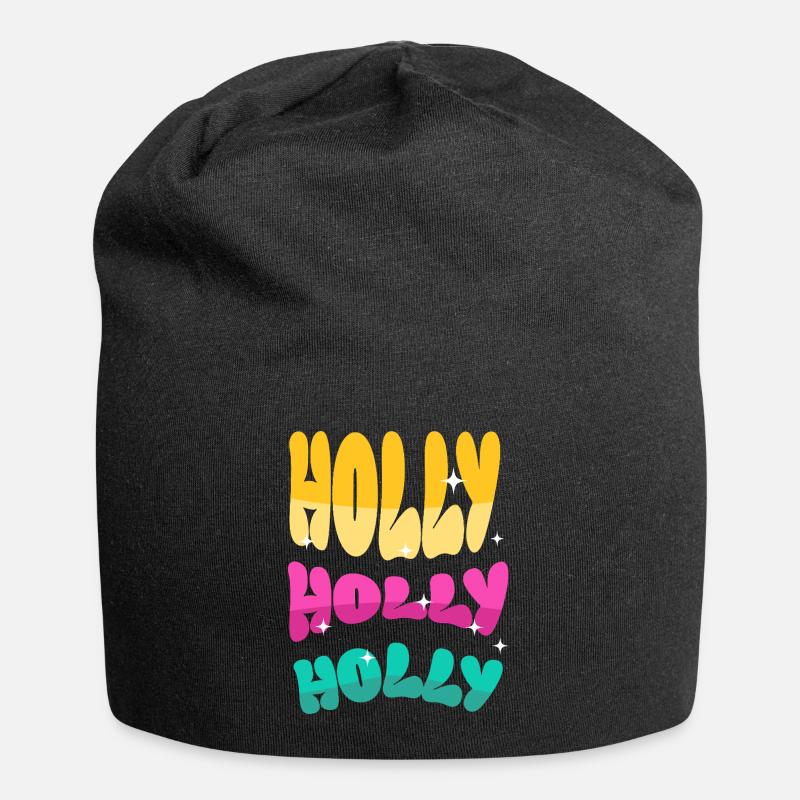 Holly  - Jersey-Beanie - Schwarz