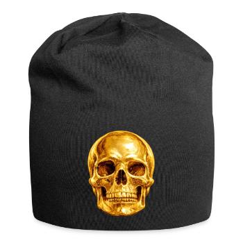 Crâne d’Or Gothique de luxe - Bonnet en jersey - noir - Devant