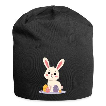 Osterhase - Jersey-Beanie - Schwarz - Vorne