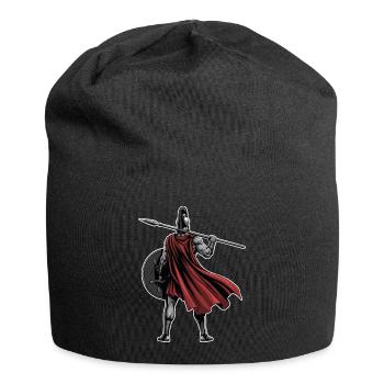 Spartan Back Spear Shield Mascot Fitness - Jersey Beanie - black - Front