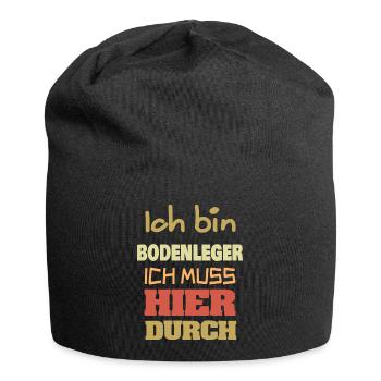 Job Bodenleger - Jersey-Beanie - Schwarz - Vorne