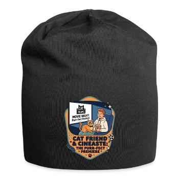 Amie chatte Cinéaste Humour - Bonnet en jersey - noir - Devant