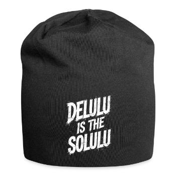 Delulu Is The Solulu - Jersey Beanie - black - Front