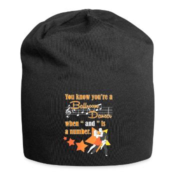 Danse de couple en valse - Bonnet en jersey - noir - Devant