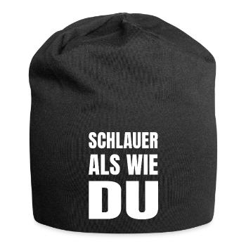 SCHLAUER ALS WIE DU - Jersey-Beanie - Schwarz - Vorne