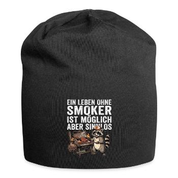 Waschbär Smoker Liebhaber - Jersey-Beanie - Schwarz - Vorne