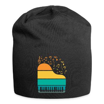 Piano Piano Musician Gift Gift Idea - Jersey Beanie - black - Front