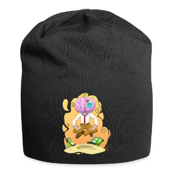 Mindful Brain Meditating Wealth - Jersey Beanie - black - Front