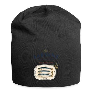 Sardine Social Club Mediterranean Retro - Jersey Beanie - black - Front