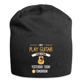 Funny Guitar Quote - Jersey Beanie - black - Front