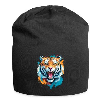 Tiger - Jersey-Beanie - Schwarz - Vorne