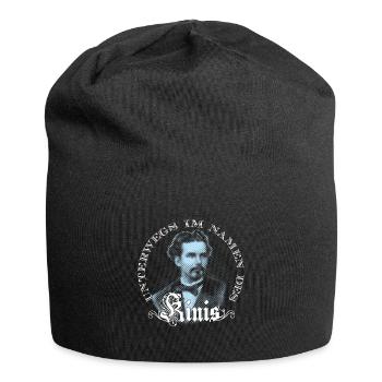 Unterwegs im Namen des Kinis - schwarze Shirts Ed - Jersey-Beanie - Schwarz - Vorne