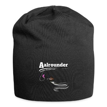 Aalrounder - Aal flexibel Angeln - Fishy Worm - Jersey-Beanie - Schwarz - Vorne