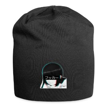 Manga Anime Japan Japanese Hipster Trendy - Jersey Beanie - black - Front