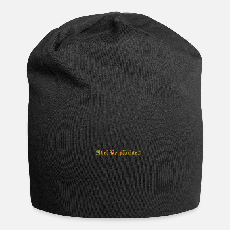 Adel verpflichtet - Jersey-Beanie - Schwarz
