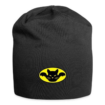 Catwoman, Supercat, Superheld, Wondercat - Jersey-Beanie - Schwarz - Vorne