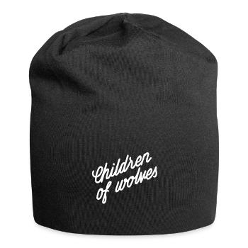 Children of Wolves - Schriftzug weiß - Jersey-Beanie - Schwarz - Vorne