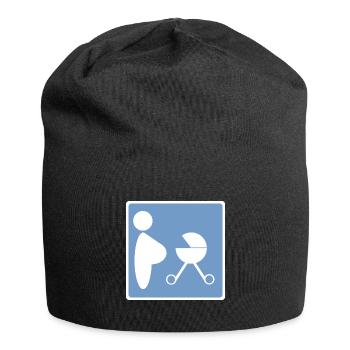 MANN AM GRILL VS. FRAUENPARKPLATZ - Jersey-Beanie - Schwarz - Vorne