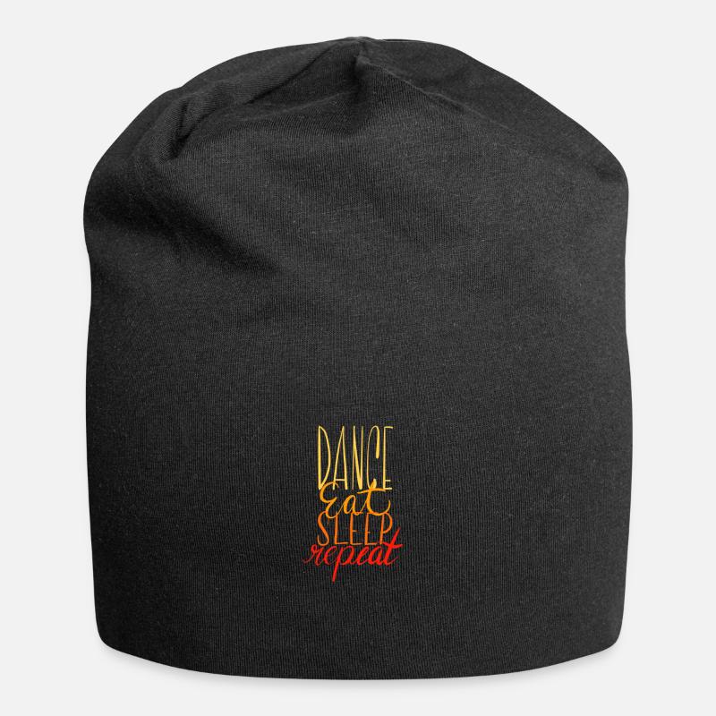 Danse manger sommeil répéter - Bonnet en jersey - noir