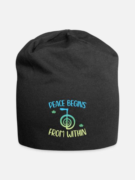 Gifts for Reiki Masters - Jersey Beanie - black