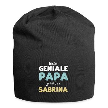 Dieser Geniale Papa Gehört Zu Sa... - Jersey-Beanie - Schwarz - Vorne