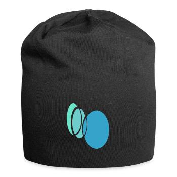Circles - ellipses #3 - playing with geometry - Jersey Beanie - black - Front