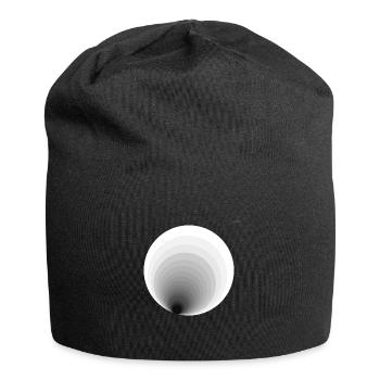 Circles #1 - playing with geometry - Jersey Beanie - black - Front