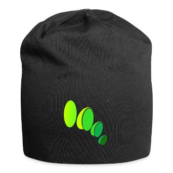 Ellipses #5 - playing with geometry - Jersey Beanie - black - Front