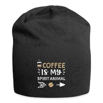 Coffee Is My Spirit Animal - Jersey Beanie - black - Front