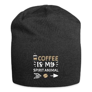 Coffee Is My Spirit Animal - Jersey Beanie - charcoal grey - Front