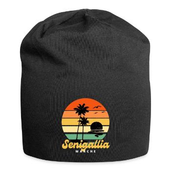 Italy Senigallia Marche Beach Vacation - Jersey Beanie - black - Front