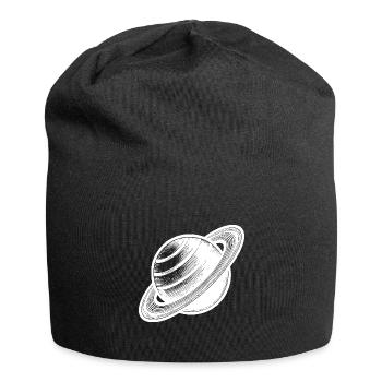 Planète aux anneaux Saturne avec système d’anneaux dans le système solaire - Bonnet en jersey - noir - Devant