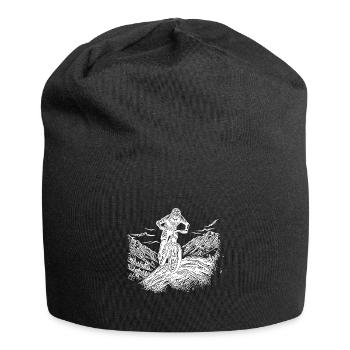 Ascension solitaire en VTT - Bonnet en jersey - noir - Devant