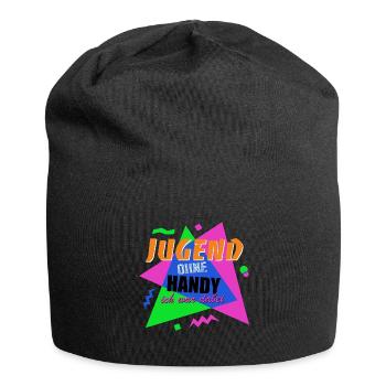 Jugend ohne Handy - Ich war dabei - Jersey-Beanie - Schwarz - Vorne