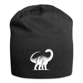 Dinosaure dinosaure dinosaure brachiosaure massif - Bonnet en jersey - noir - Devant