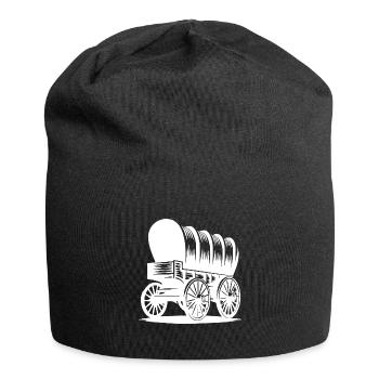 Chariot couvert pour chevaux - Bonnet en jersey - noir - Devant
