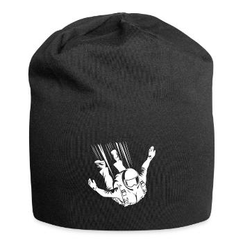 Skydiving Cool Skydiving Jump - Jersey Beanie - black - Front