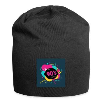Ambiance des années 90 - Bonnet en jersey - noir - Devant