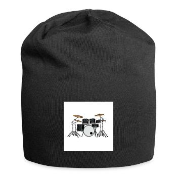 Das Schlagzeug: Rhythmus im Blut - Jersey-Beanie - Schwarz - Vorne