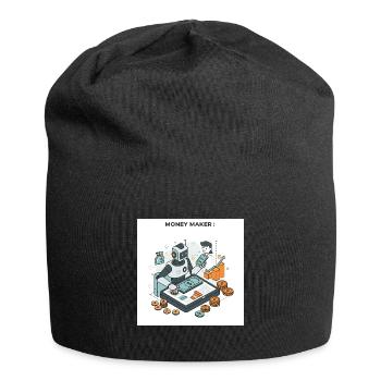 L’art de gagner de l’argent : les chemins de la prospérité - Bonnet en jersey - noir - Devant