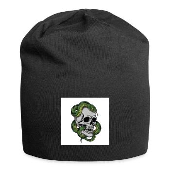Skull & Snake – Symbol of Death - Jersey Beanie - black - Front